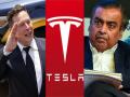 इलॉन मस्क-मुकेश अंबानी सोबत येणार, Tesla रिलायन्सच्या साथीनं इलेक्ट्रिक कार बनवणार? - Marathi News | Will Elon Musk-Mukesh Ambani come together, will Tesla make electric cars in partnership with Reliance joint venture for tesla plant in india | Latest business News at Lokmat.com