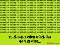 चॅलेंज! 15 सेकंदात शोधा फोटोतील 444 हा नंबर, तीक्ष्ण डोळे असतील तरच मिळेल यश... - Marathi News | Optical illusions test : Can you spot 444 number in 15 seconds | Latest social-viral News at Lokmat.com