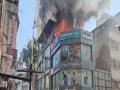 Pune Fire : सदाशिव पेठेतील रमेश डाईंग दुकानाला भीषण आग - Marathi News | Pune: Fire breaks out on terrace at Ramesh Dyeing in Sadashiv Peth | Latest pune News at Lokmat.com