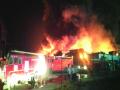 दिघोडेतील गोदामात एसी कंटेनरला आग, कोट्यवधींचे नुकसान - Marathi News | Fire damage to AC containers in Dighode godown, billions of losses | Latest raigad News at Lokmat.com