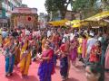 Pune: महिलांच्या लेझीम, ढोलताशा, ध्वज अन् झांज पथकांनी भाविकांची जिंकली मने - Marathi News | Women's Lezim, Dholtasha, Dhwag and Cymbal teams won the hearts of the devotees | Latest pune News at Lokmat.com