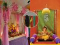 Ganpati 2025 Decoration Ideas: फक्त १ साडी किंवा १ ओढणी वापरून करा सुंदर आरास, पाहा कसं करायचं.. - Marathi News | Ganpati decoration ideas 2025, Ganpati decoration using just one saree or dupatta, backdrop ideas for Ganpati decoration, how to make backdrop for Ganpati using saree or dupatta | Latest sakhi Photos at Lokmat.com