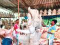 पीओपी बंदीमुळे धास्तावले मूर्तीकलेचे माहेरघर - Marathi News | Statue of sculpture scared by POP ban | Latest raigad News at Lokmat.com