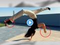 Social Viral Cartwheel with High Heels Video: बापरे! एका हातात भरलेला ग्लास अन् हाय हिल्स... 'असं' कार्टव्हील पाहिलंय का? - Marathi News | Viral Video on Social Media Cartwheel with High Heels and glass in hand watch | Latest social-viral News at Lokmat.com
