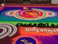 गिरगावचा पाडवा : माधवबाग पटांगणात साकारली भव्य रांगोळी - Marathi News | Girgaum Padava: The magnificent rangoli that appeared in the Madhav Baag square | Latest mumbai Photos at Lokmat.com