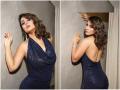 Hina Khanने टाइट कपडे घालून दाखवली हॉट फिगर, अभिनेत्रीचं बोल्ड फोटोशूट चर्चेत - Marathi News | Hina Khan raises internet mercury in backless blue dress, killer pose in front of the camera, see photos | Latest filmy Photos at Lokmat.com