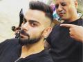 आयपीएलसाठी विराट कोहलीने केली ही खास हेअरस्टाईल - Marathi News | Virat Kohli's special hairstyle for IPL | Latest cricket News at Lokmat.com