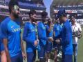 India vs Australia : How's The Josh... धोनीने सामन्यापूर्वी टीम इंडियाला दिल्या आर्मीच्या कॅप्स - Marathi News | India vs Australia: How's the Josh ... MS Dhoni gave Army Caps To team india before the match | Latest cricket News at Lokmat.com