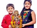 छोटी मूर्ती, छोटं डेकोरेशन! - Marathi News | Children's efforts for Eco friendly Shri Ganesha festival decoration! | Latest manthan News at Lokmat.com