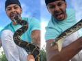Shocking PICS! Youtuber nearly lost an eye after a python attacked him on his face - Hindi News | Shocking PICS! Youtuber nearly lost an eye after a python attacked him on his face | Latest social-viral Photos at Lokmattimes.com