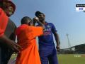 IND vs ZIM : त्या चिमुकल्याचे धावत येणे Sanju Samson ला भावनिक करून गेले; प्रसंग जाणून व्हाल Emotional! - Marathi News | IND vs ZIM 2nd ODI Live Updates : Sanju Samson said "It was so touching", after signing the match ball to the kid who is fighting against cancer | Latest cricket News at Lokmat.com