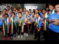 आशिया चषक विजेत्या महिला हॉकी संघाचे जल्लोषात स्वागत - Marathi News | Welcome to Asia Cup Winning Women's Hockey Team | Latest hockey Photos at Lokmat.com