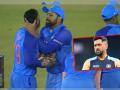 IND vs AUS 2nd T20I : Rohit Sharma चे 'ते' वागणे महेंद्रसिंग धोनीलाही नाही पटले, कॅप्टनला दोन उपदेशाचे डोस दिले - Marathi News | IND vs AUS 2nd T20I : Team India ex-captain MS Dhoni calls for Rohit Sharma to keep his cool, says ‘Getting angry does not help matters’ | Latest cricket News at Lokmat.com