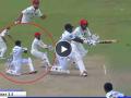 Video : कसोटी क्रिकेटमधील सर्वात विचित्र विकेट; वाईड बॉलवर फटका मारायला गेला अन्...  - Marathi News | This must be the worst wicket-taking ball in Test cricket history, Angelo Mathews Gets Hit-Wicket Out Vs AFG, Video | Latest cricket News at Lokmat.com