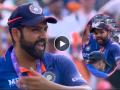 Rohit Sharma, IND vs ENG 3rd ODI Live Update : विजयाचं सेलिब्रेशन सुरू असताना रोहित शर्मा सहकाऱ्यांवर भडकला, पाहा नेमका काय प्रसंग घडला, Video  - Marathi News | IND vs ENG 3rd ODI Live Update : Winning celebration of Indian team after a successful England tour, Watch Rohit Sharma's reaction, he handed over the ODI trophy to Arshdeep singh, Video | Latest cricket News at Lokmat.com