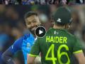 India Vs Pakistan T20 Live : ५ चेंडूंत २ विकेट्स! Hardik Pandya-सूर्यकुमार यादव जोडीने पाकिस्तानचे वाजवले बारा, निम्मा संघ ९८ धावांत तंबूत, Video - Marathi News | India vs Pakistan T20 Worldcup 2022 live match Scoreboard : 2 wickets in an over for Hardik Pandya, both caught in the same region, long on, Shaab Khan and Haider Ali caught by Suryakumar Yadav, 98 for 5   | Latest cricket News at Lokmat.com