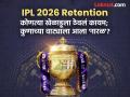 IPL 2026 Retention Full List : KKR नं महागड्या खेळाडूला दिल्ला धक्का; कुणी कुणावर ठेवला भरवसा? - Marathi News | IPL 2026 Retention CSK MI RCB KKR GT SRH LSG DC RR PBKS Retained Released Player List Sqauds | Latest cricket News at Lokmat.com