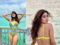 Janhvi Kapoor looks scorching hot in a neon colour bikini! - Hindi News | Janhvi Kapoor looks scorching hot in a neon colour bikini! | Latest entertainment Photos at Lokmattimes.com