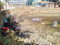 जोगेश्वरी मंदिरासमोरील तलाव झाला गाळमुक्त - Marathi News | The lake in front of the Jogeshwari temple is free from the pond | Latest raigad News at Lokmat.com