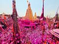 Jyotiba Chaitra Yatra 2026: जोतिबा यात्रेचा गुलाली रंग..पाऊसधारा झेलत भाविक दंग - Marathi News | Lakhs of devotees attend Chaitra Yatra of Jyotiba Dev amidst rains amid the sound of Changbhal | Latest kolhapur News at Lokmat.com