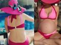 SEE PICS! Kalki Koechlin flaunts baby bump in pink bikini - Hindi News | SEE PICS! Kalki Koechlin flaunts baby bump in pink bikini | Latest entertainment Photos at Lokmattimes.com