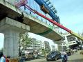 कामठी रोडवर डबलडेकर पुलाचा २७ फूट लांब सेगमेंट तुटला - Marathi News | A 27 feet long segment of Doubledecker Bridge on Kamathi Road was broken | Latest nagpur News at Lokmat.com