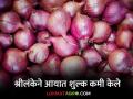 Onion Import Duty : श्रीलंकन सरकारने कांद्यावरील आयात शुल्क कमी केले, भाव वाढणार का?  - Marathi News | Latest News Kanda Market Update Sri Lankan government reduced the import duty on onion | Latest agriculture News at Lokmat.com