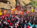 Pune | कार्ला गडावर आई एकवीरा देवीचा मानाचा पालखी मिरवणूक सोहळा - Marathi News | palanquin procession in honor of Mother Ekvira Devi was held at Karla Fort | Latest pune News at Lokmat.com