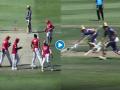 KKR vs KXIP Latest News : कोलकाताच्या फलंदाजांचा सावळा गोंधळ; दोघंही एकाच एंडला अऩ... Video - Marathi News | KKR vs KXIP Latest News : Huge mix up between Shubman Gill  and Nitish Rana; that has led to a run out, Video | Latest cricket News at Lokmat.com