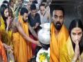 KL Rahul and Athiya Shetty visits Mahakal temple in Ujjain ahead of 3rd Test Vs Australia - Hindi News | KL Rahul and Athiya Shetty visits Mahakal temple in Ujjain ahead of 3rd Test Vs Australia | Latest cricket Photos at Lokmattimes.com
