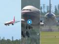 खतरनाक लँडींग! Video पाहिल्यावर नुसता घामच नाही तर धडकी भरेल - Marathi News | Some hair raising landings which still managed to survive a crash, Watch Video | Latest jarahatke News at Lokmat.com