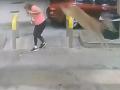 Video : गाडीत पेट्रोल भरत असताना महिलेसोबत झालं असं काही... - Marathi News | Shocking video shows a deer jumping over a woman | Latest social-viral News at Lokmat.com