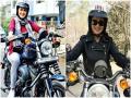 डान्सिंग क्वीन माधुरी दीक्षितचा 'बाइक रायडर' अवतार - Marathi News | Dancing Queen Madhuri Dixit becomes 'Bike Rider' | Latest pune Photos at Lokmat.com