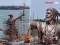 राजकोट किल्ल्यावरील ९३ फूट उंच शिवपुतळ्याचे काम अंतिम टप्प्यात; १ मे रोजी लोकार्पण? - Marathi News | Work on the 93-foot tall Shivaji Maharaj statue at Rajkot Fort in final stages; to be unveiled on May 1? | Latest sindhudurga News at Lokmat.com
