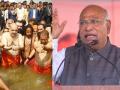 "गंगेत डुबकी मारल्याने गरिबी दूर होणार का?", भाजप नेत्यांच्या महाकुंभ मेळ्यातील स्नानाची खर्गे यांनी खिल्ली उडवली - Marathi News | maha kumbh 2025 Will taking a dip in the Ganges eliminate poverty? mallikarjun kharge mocks BJP leaders' bathing at the Mahakumbh Mela | Latest national News at Lokmat.com