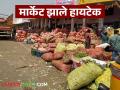नाशिकचे 'हे' मार्केट झालं हायटेक, आता कांद्यासह इतर शेतमालांचा ऑनलाईन लिलाव! - Marathi News | Latest News manmad market goes high-tech, now online auction of onions and other farm produce on bantosh app | Latest agriculture News at Lokmat.com