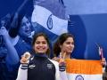 Paris Olympic 2024 : भारताला पहिलं पदक मिळालं! Manu Bhaker ने तमाम देशवासियांना खुशखबर दिली - Marathi News | Paris Olympic 2024 Updates In Marathi India's shooter Manu Bhaker wins bronze medal in 10m air rifle event | Latest other-sports News at Lokmat.com
