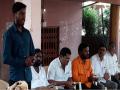 Maratha Reservation : आरक्षणाच्या मागणीसाठी पायी मुंबईला गेलेल्या मात्रे यांची कोपर्डीतील पीडीत मुलीच्या वडिलांनी घेतली भेट  - Marathi News | Maratha Reservation: Due to the demand for reservation, the father of Kopardi girl meets activist Matre who went munbai by walk | Latest chhatrapati-sambhajinagar News at Lokmat.com