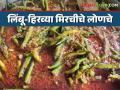 Mirchi Pickle : थंडीमध्ये घरच्या घरी बनवा लिंबू- मिरचीचे चविष्ट लोणचे, वाचा सविस्तर  - Marathi News | Latest News limbu mirchi lonche Make delicious lemon-chilli pickles at home in winter, read in detail  | Latest agriculture News at Lokmat.com