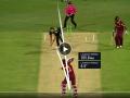 AUS vs WI T20I : OMG! मिचेल स्टार्कने कसला खतरनाक कॅच घेतला; फलंदाज निशब्द होऊन बघत उभा राहिला, Video  - Marathi News | AUS vs WI T20I : Caught & Bowled! Mitchell Starc drew first blood for Australia showing superb reflexes to dismiss Kyle Mayers, Video  | Latest cricket News at Lokmat.com