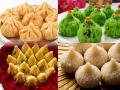 गणपतीच्या नैवेद्यासाठी रव्याचे पांढरे शुभ्र आणि विड्याच्या पानाचे हिरवेगार मोदक, एकदम वेगळा प्रसाद - Marathi News | Different modak recipes for ganpati prasad. How to make rava and paan modak? | Latest sakhi News at Lokmat.com