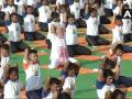 International Yoga Day 2018 : देशभरात 'योगोत्सव'; मोदींसह सर्वसामान्यांचा उत्साहात सहभाग - Marathi News | international yoga day celebration narendra modi bjp dehradun india baba ramdev live updates | Latest national News at Lokmat.com