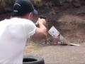 धो धो धोनी ठो ठो गोळ्या झाडतो तेव्हा... व्हिडीओ व्हायरल - Marathi News | MS Dhoni tries his hand at shooting, watch video | Latest cricket News at Lokmat.com