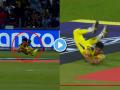 Mukesh Chaudhary Super Catch, IPL 2022 CSK vs RCB: चेंडू हवेत जाताच मुकेश धावत सुटला अन् हवेत झेपावत टिपला अप्रतिम कॅच! - Marathi News | Mukesh Chaudhary takes Superb Catch to dismiss Rajat Patidar in IPL 2022 CSK vs RCB match watch video | Latest cricket News at Lokmat.com