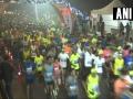 Mumbai Marathon 2019 : मुंबई हाफ मॅरेथॉनमध्ये श्रीणू मुगाता, मीनू प्रजापती यांची बाजी  - Marathi News | Sainu Mughta and Meenu Prajapati win Mumbai Half Marathon | Latest other-sports News at Lokmat.com