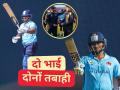 Vijay Hazare Trophy: थोरल्या भावाने दिली धाकट्याला पदार्पणाची कॅप; दोघांच्यातील शतकी भागीदारीनंतर जे घडलं ते कमालच! - Marathi News | Vijay Hazare Trophy 2025-26 Musheer Khan Received His Debut Cap In VHT From Brother Sarfaraz Khan Both Smashed 55 Runs Each Against Uttarakhand | Latest cricket News at Lokmat.com
