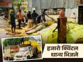 Nanded APMC : अचानक आलेल्या पावसाने शेतकऱ्यांची धावपळ; बाजारातील धान्य पाण्यात - Marathi News | latest news Nanded APMC: Farmers rush due to sudden rain; Grains in the market submerged in water | Latest agriculture News at Lokmat.com