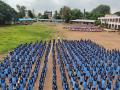 Pune | नीरेत २ हजार ४५० विद्यार्थ्यांनी गायले समुह राष्ट्रगीत - Marathi News | In Nira 2 thousand 450 students sang the national anthem independence day 2022 | Latest pune News at Lokmat.com