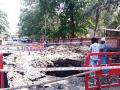 सांडपाण्याचा निचरा होण्यासाठी आरसीसी चेंबर - Marathi News | RCC Chamber to become drainage drain | Latest navi-mumbai News at Lokmat.com