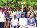 सुवर्णपदक विजेत्या खेळाडूंचा सत्कार - Marathi News | Felicitated gold medalists | Latest ahilyanagar News at Lokmat.com